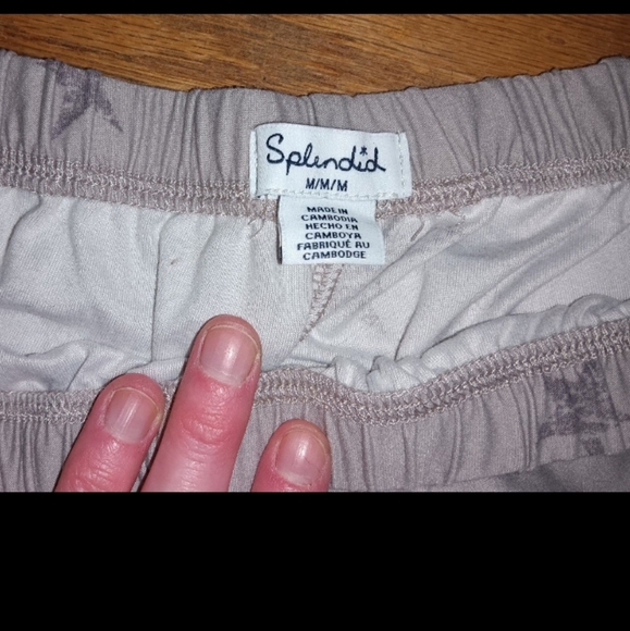 EUC Splendid Grey With Stars Pajama Set M - Picture 2 of 4